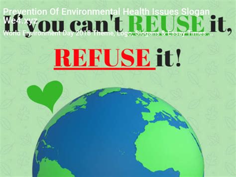 slogan about environmental health